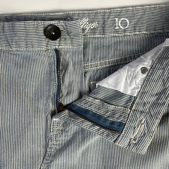 Tommy Hilfiger Striped Mini Skirt Size 10 Blue White - Picture 4 of 12